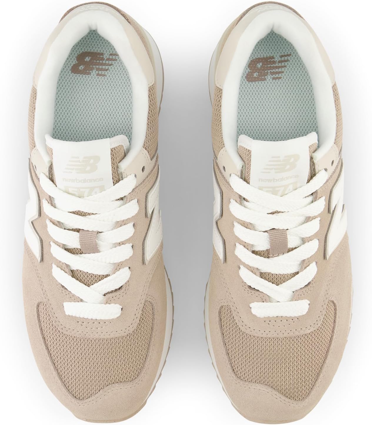 New Balance 574 ホワイト 24.5cm ニューバランス] スニーカー WL574Z 574+ 厚底 現行モデル レディース